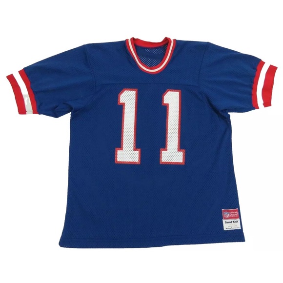 Vintage Phil Simms New York Giants MacGregor Sand Knit NFL Football #11 Jersey L